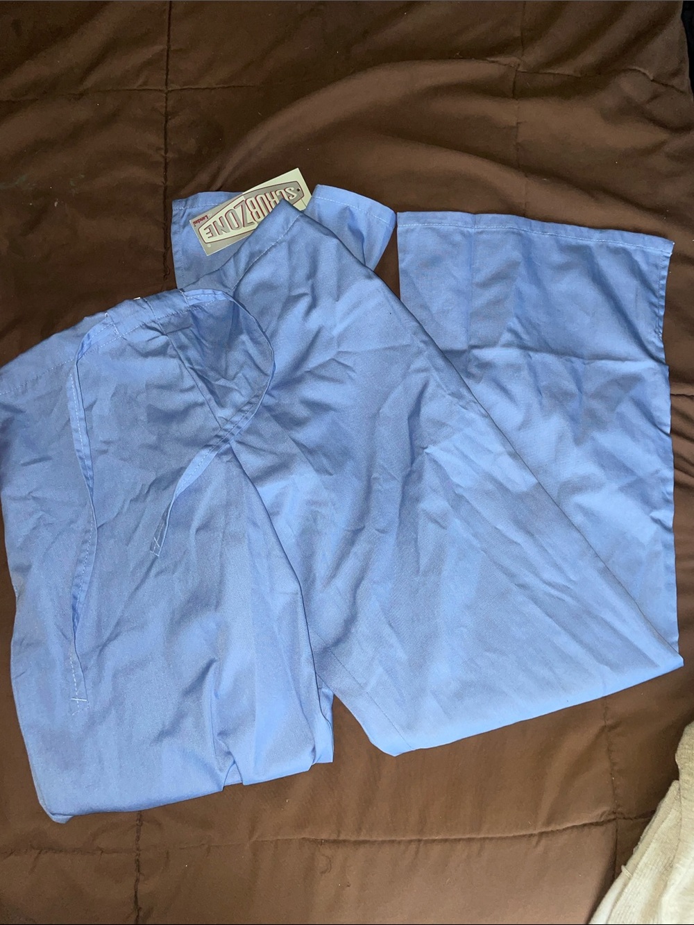 ScrubZone Light Blue Scrub Set Top